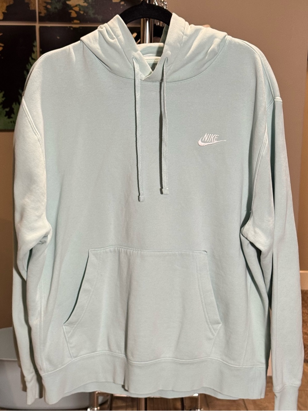 Nike Men's Sage Green Pullover Hoodie